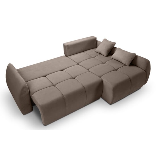 Furnilux Sancho hoekbank bed rechts bruin-beige | modulaire design hoeksofa - Image 4