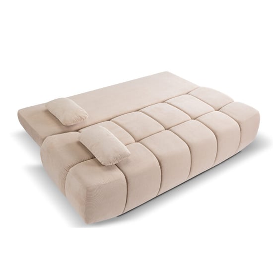 Furnilux Lauder 2-zits sofa bed beige | stijlvol ledikant in trendy corduroy - Image 3