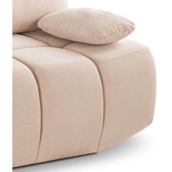 Furnilux Lauder 2-zits sofa bed beige | stijlvol ledikant in trendy corduroy - Image 4