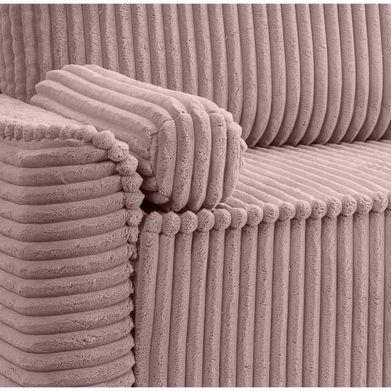 Furnilux Roze grubs 3-zits sofa bed moderne slaapbank in zachte corduroy - Image 5