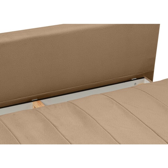 Furnilux Sendi sofa bed 2 zits bruin-beige | luxe velour sofa | opbergbank - Image 6