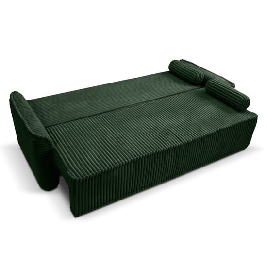 Furnilux Grubs 3-zits sofa bed in smaragdgroen moderne slaapbank | corduroy - Image 2