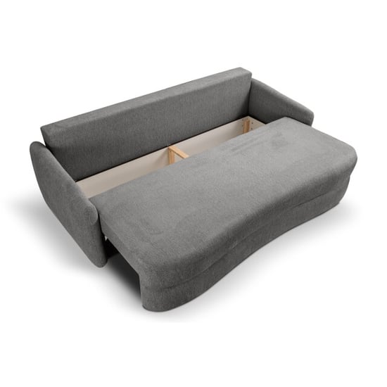Furnilux Grijze diana 3-zits sofa bed moderne slaapbank met tekstiel - Image 3