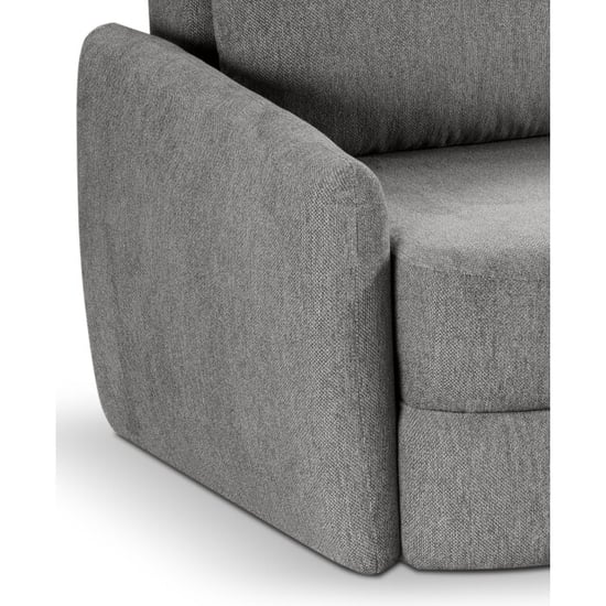 Furnilux Grijze diana 3-zits sofa bed moderne slaapbank met tekstiel - Image 4