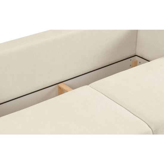 Furnilux 3-zits sofa bed crème | moderne lederen look bankbed | sofabed - Image 2