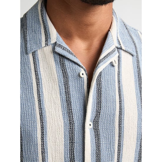 Petrol Industries men shirt short sleeve aop m-1060-sis429 5195 marble blue - Image 4
