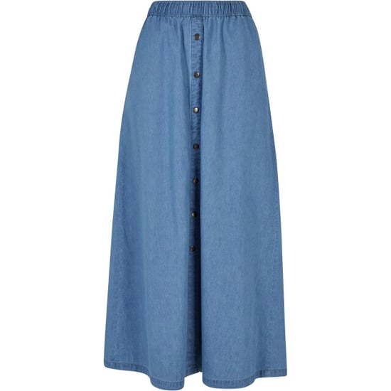 Urban Classics Dames denim lichtgewicht wijde maxi rok - Image 1