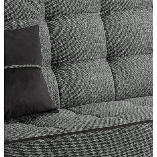 Furnilux Bono sofa bed 3-zits grijs moderne slaapbank met comfortabel ligcomfort - Image 2
