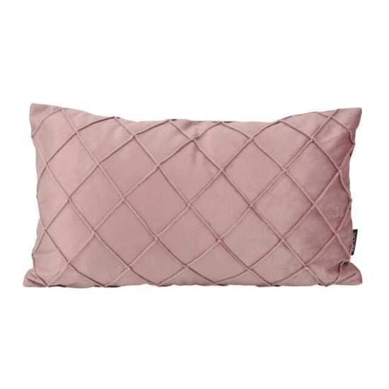 NOVÉE Velvet cross oudroze kussenhoes | 30x50 cm | velvet/polyester - Image 1