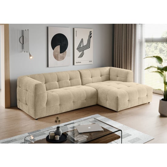 Furnilux L-vormige sofa rechts beige | tenso sofa | moderne woonkamerbank - Image 2