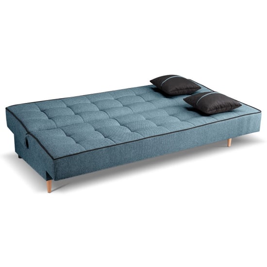 Furnilux Bono 3-zits sofa bed blauw moderne slaapbank met textiel bekleding - Image 5