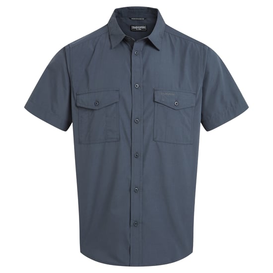 Craghoppers Heren Kiwi II Shirt Met Korte Mouwen (Omberblauw) - Image 1