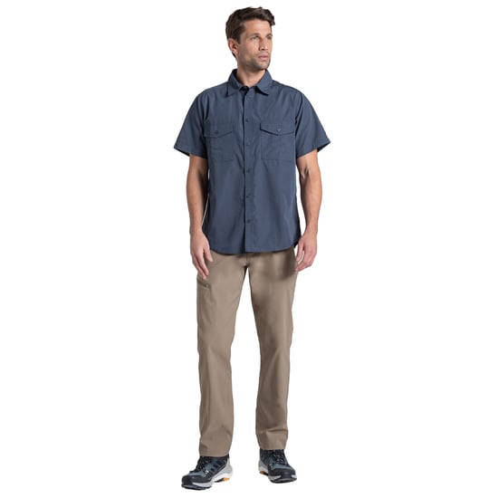 Craghoppers Heren Kiwi II Shirt Met Korte Mouwen (Omberblauw) - Image 4
