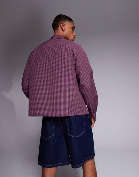 ASOS DESIGN standard length denim jort in indigo - Image 3