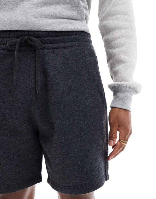 Hollister 8\\' ikon fleece shorts i kolgrå - Image 3