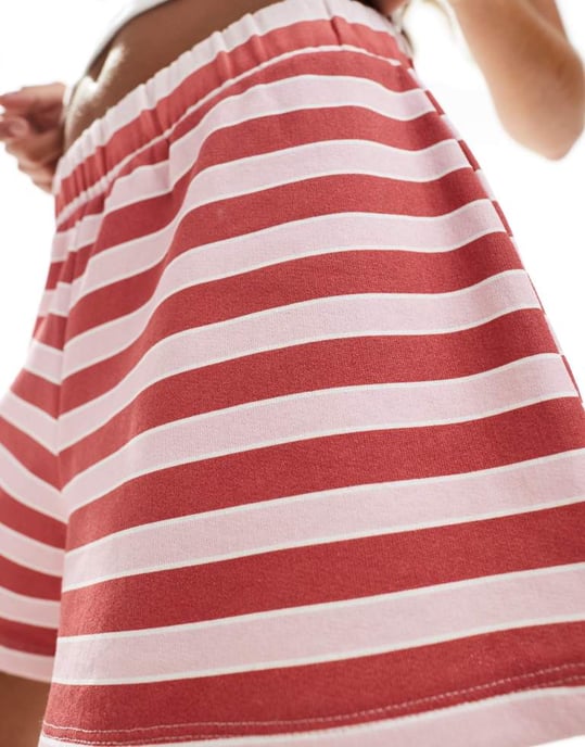 ASOS DESIGN randig boxershorts i röd färg - Image 3