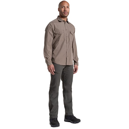 Craghoppers Heren Kiwi II shirt met lange mouwen (Kiezelsteentjes) - Image 4