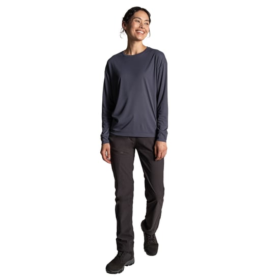 Craghoppers Dames Nosilife Langsleeve T-Shirt (Anthraciet) - Image 3
