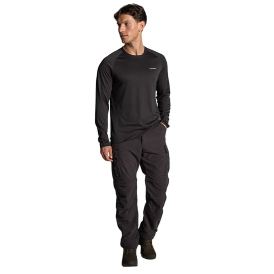 Craghoppers Heren Nour Nosilife T-shirt met lange mouwen (Donker ijzer) - Image 3