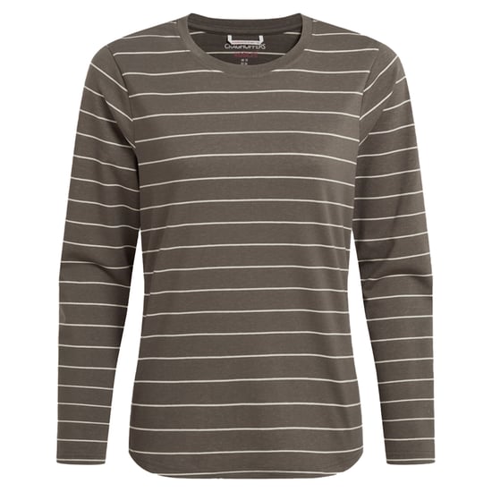 Craghoppers Dames/Dames Akona Gestreept Nosilife T-shirt met lange mouwen (Wilde olijf) - Image 1