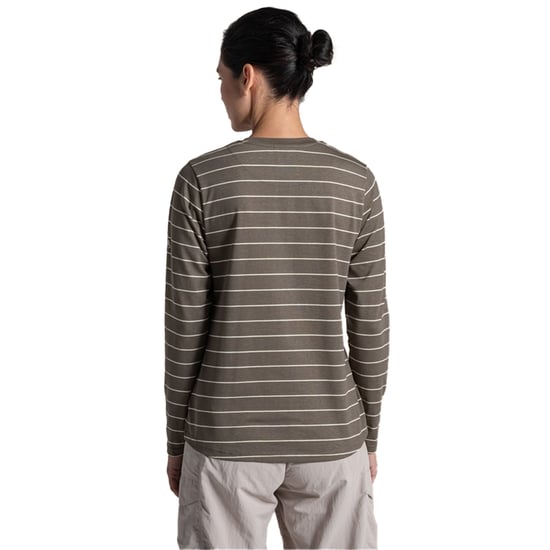 Craghoppers Dames/Dames Akona Gestreept Nosilife T-shirt met lange mouwen (Wilde olijf) - Image 2