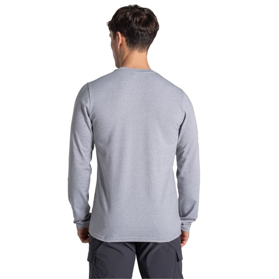 Craghoppers Heren Abel Nosilife T-shirt met lange mouwen (Zachtgrijs mergel) - Image 2