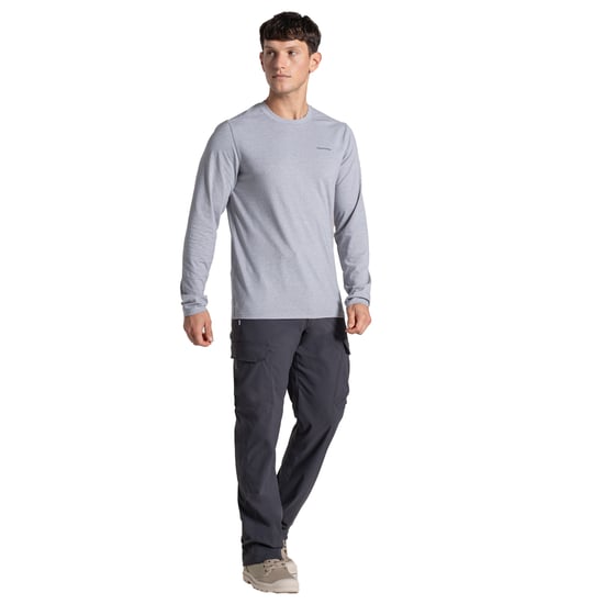 Craghoppers Heren Abel Nosilife T-shirt met lange mouwen (Zachtgrijs mergel) - Image 3