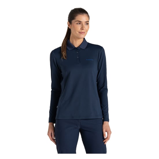 Craghoppers Dames/Dames Thornbury Nosilife Golf Poloshirt met lange mouwen (Blauwe Marine) - Image 4
