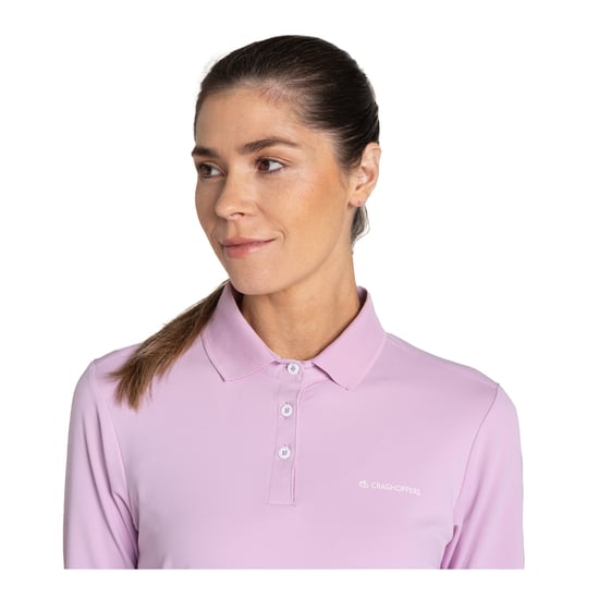 Craghoppers Dames/Dames Thornbury Nosilife Golf Poloshirt met lange mouwen (Orchidee) - Image 3