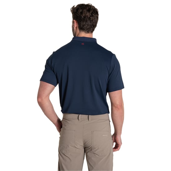 Craghoppers Herr Bramshaw Nosilife Kortärmad Golf-Polo T-shirt (Blå Marin) - Image 2