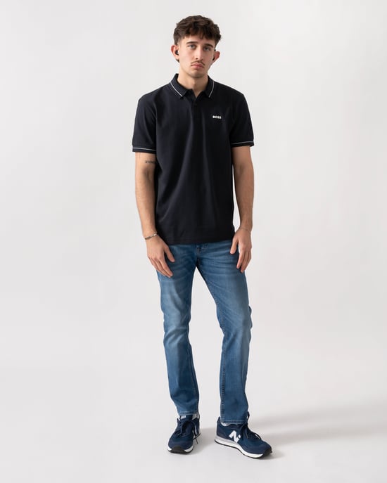 PL_Member Short Sleeve Polo Shirt in Dark Blue - Image 4