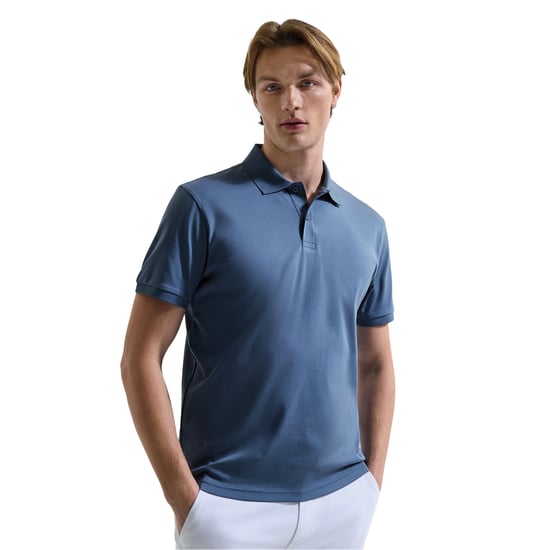 Asquith & Fox Heren Premium gemerceriseerd katoenen poloshirt (Blauw staal) - Image 2