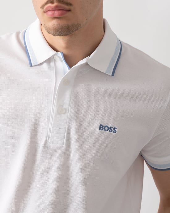 Paddy Polo Shirt in White - Image 3