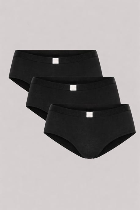3 Pack Super Soft Cotton Heritage Patch Shorts - Image 1