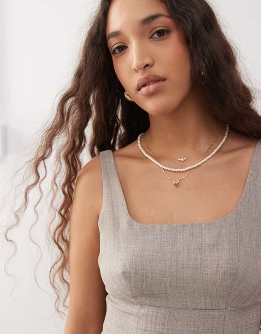 Miss Selfridge skräddarsydd en linneklänning i varm grå. - Image 3