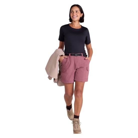 Mountain Warehouse Kvinnor/Ställs Stellar Ripstop Vandrings Cargo Shorts (Mörk Rosa) - Image 3