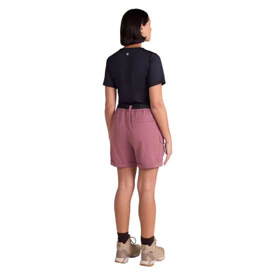 Mountain Warehouse Kvinnor/Ställs Stellar Ripstop Vandrings Cargo Shorts (Mörk Rosa) - Image 4