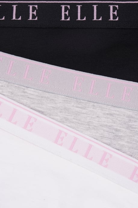 Multi Pack (3) Cotton Lace Trim Tipped Brazilian - Image 2