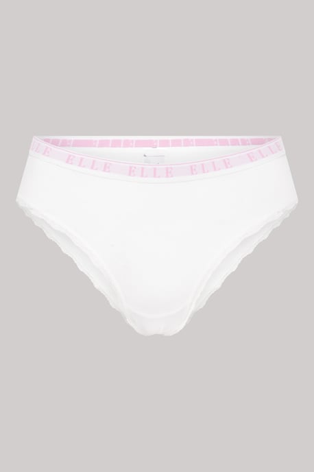 Multi Pack (3) Cotton Lace Trim Tipped Brazilian - Image 5