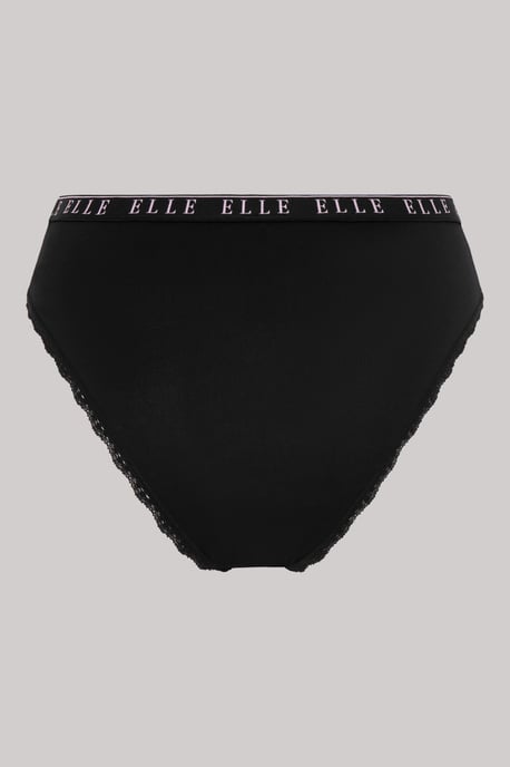 Multi Pack (3) Cotton Lace Trim Tipped Brazilian - Image 6