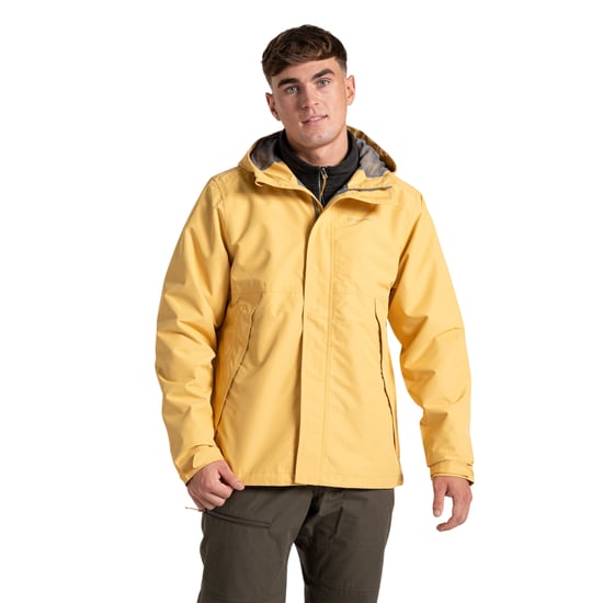 Craghoppers Mens Ossus Waterproof Jacket (Indian Yellow) - Image 3