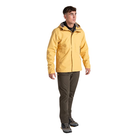 Craghoppers Mens Ossus Waterproof Jacket (Indian Yellow) - Image 4