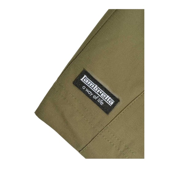 Lambretta Mens Ripstop Hooded Jacket (Khaki) - Image 4