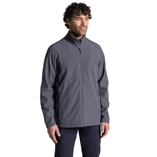 Craghoppers Mens Expert Basecamp II Soft Shell Jacket (Carbon Grey) - Image 4