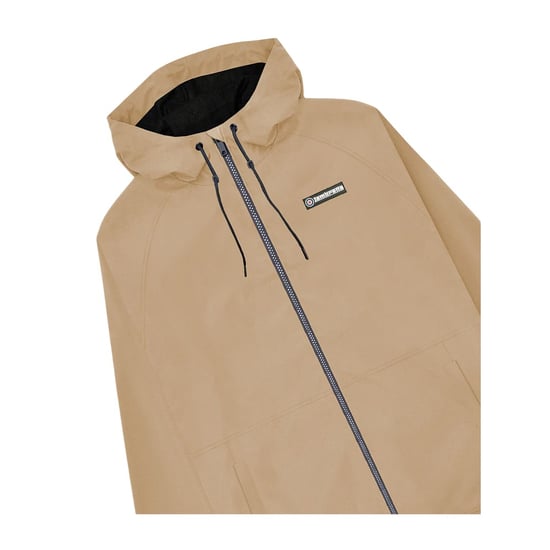 Lambretta Mens Ripstop Hooded Jacket (Stone) - Image 3