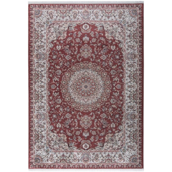 Muratap Star klassiek oosters vloerkleed wasbaar anti slip rood 200x290 cm - Image 1
