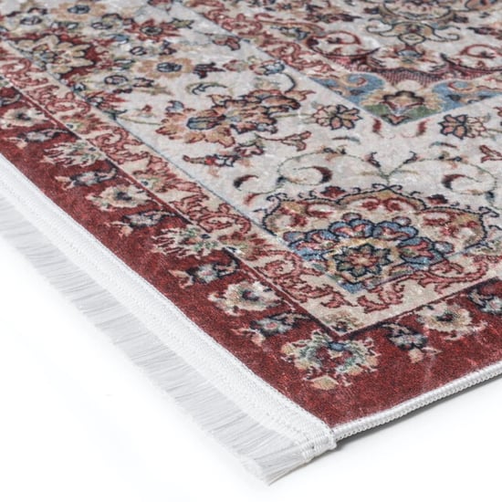 Muratap Star klassiek oosters vloerkleed wasbaar anti slip rood 200x290 cm - Image 2