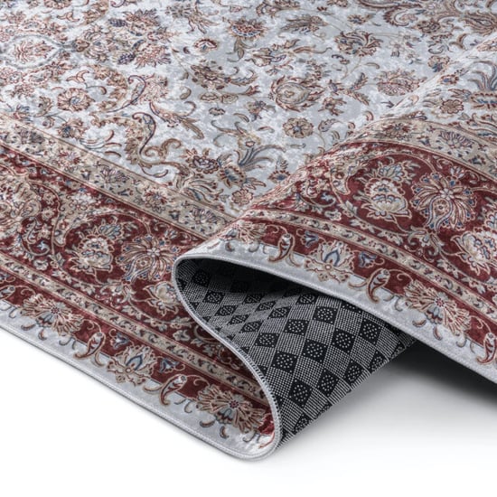 Muratap Star rond klassiek oosters vloerkleed wasbaar rood- 160 cm rond - Image 2