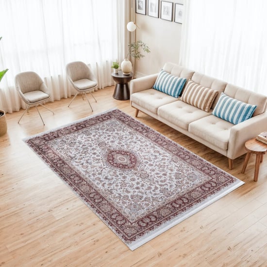 Muratap Star klassiek oosters vloerkleed wasbaar anti slip rood- 140x200 cm - Image 5