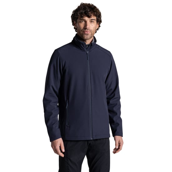 Craghoppers Mens Expert Basecamp II Soft Shell Jacket (Dark Navy) - Image 4